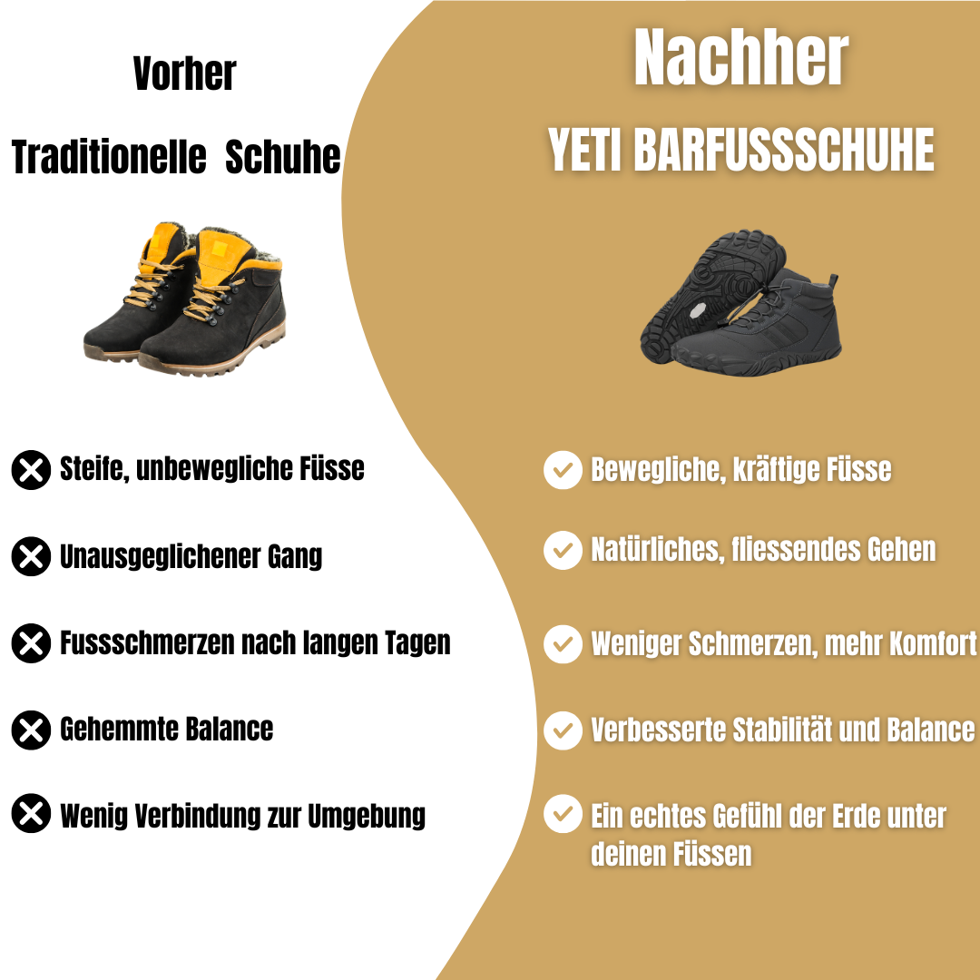 Yeti-Barfussschuhe